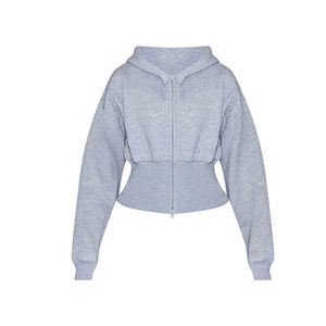 Vente en gros de sweat à capuche zippé pour femmes design personnalisé veste polaire streetwear à la mode sweat à capuche décontracté pour l'hiver - Product Image 2