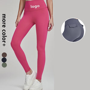 Pantalones de Yoga de cintura alta para controlar la barriga, <span class=keywords><strong>mallas</strong></span> deportivas de cadera de melocotón pegadas y levantamiento de cadera, pantalones de tiburón de entrenamiento de Pilates para mujeres - Product Image 1