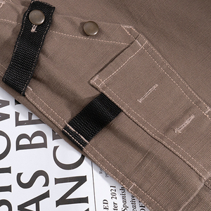 Pantalon Cargo Professionnel Multifonctionnel pour Homme, Couleur Unie, Imperméable, Respirant, Poches à Outils, Patch au Genou, Vêtements de Sécurité - Product Image 3