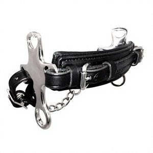 Hackamore sans bit réglable en cuir rembourré à motif floral pour cheval, équipement d'équitation anglais et western - Product Image 5