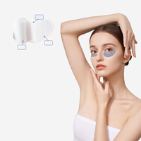 Patchs pour les yeux au collagène et à la caféine avec logo personnalisé, anti-rides, raffermissants, hydratants, soin des cernes sous les yeux