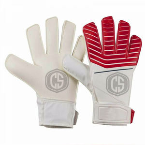 Guantes de Portero con Palma Plana, Diseño a Rayas Blancas y Azules, Guantes de Fútbol con Agarre de Látex Duradero y Correa de Muñeca Segura - Product Image 3