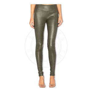 Pantalones de cuero de las mujeres, pantalones de moda del OEM en cuero auténtico y de imitación - Product Image 4