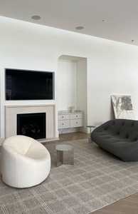 Tapis Brodé Gris 9x12 Belle Haute Qualité Classique Design Moderne Tapis Persan, Cuillère à Main Nouée à la Main Laine - Product Image 2