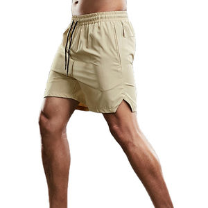 2024 pantalones cortos personalizados para hombre, pantalones cortos deportivos de algodón informales sueltos de alta calidad, patrón sólido de Fitness - Product Image 3