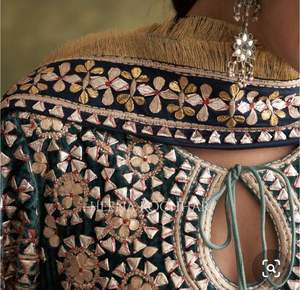 ชุดประจำชาติ Gota patti อะคริลิคหลากสีสำหรับงานปาร์ตี้ WPWD-147 - Product Image 2