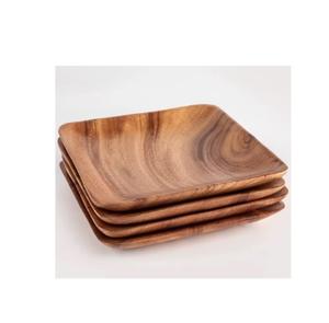 Assiette de service en bois moderne de forme irrégulière, couleur personnalisée, MOQ de 100 pièces pour la maison et les hôtels, vaisselle et assiettes - Product Image 5