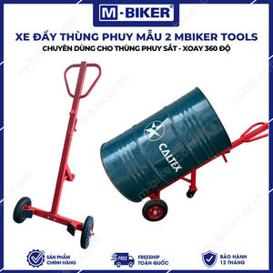 Chariot à tambours robuste MBiker, modèle 2-500 kg de capacité, conteneur à tambours en acier à 4 roues - Product Image 1