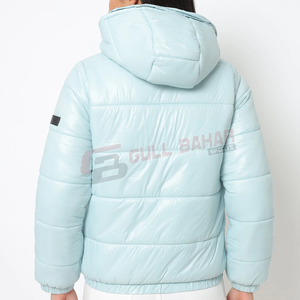 Chaqueta Acolchada con Capucha para Mujer, Resistente al Agua, Forro de Nailon Transpirable, Corte Ajustado, Acabado de Alta Calidad - Product Image 2