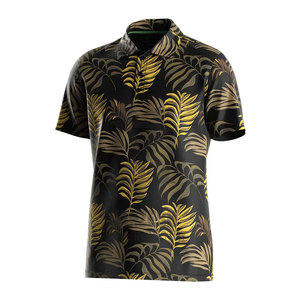 OEM séchage rapide hommes pour T-shirts polo Design personnalisable solide à manches courtes tissu tricoté Street Beach Wear motif 220 grammes - Product Image 1