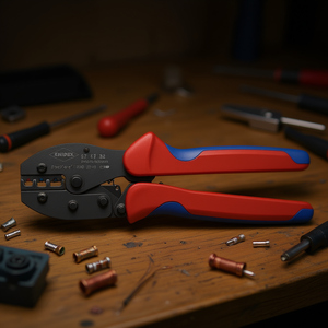 คีมย้ำสายไฟ Knipex PreciForce สำหรับขั้วต่อปลั๊กแบบหุ้มฉนวน + ขั้วต่อแบบเสียบ + คีมย้ำสายไฟแบบขัดเงา - Product Image 3