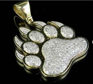 Pendentif croix unisexe pour homme et enfant, en argent sterling plaqué, style classique, diamant taillé en griffes de 3 carats certifié IGI, motif hibou - Product Image 4