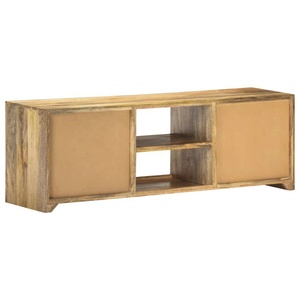 Rắn xoài gỗ TV phương tiện truyền thông Tủ tùy chỉnh tay sơn thiết kế 2 kệ nhiệt đới gỗ cứng nghề thủ công phòng khách lưu trữ - Product Image 3