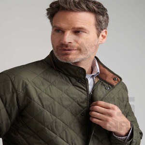 Chaqueta de bombardero de invierno de nailon de alta calidad de marca 2025 para hombre, cortavientos de satén tejido transpirable con revestimiento alto, venta al por mayor - Product Image 5