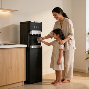 Dispensador de <span class=keywords><strong>Agua</strong></span> Caliente/Frí<span class=keywords><strong>a</strong></span> Eléctrico Vertical con Compresor y Carcasa de Plástico para Hogar y Hotel - Product Image 5