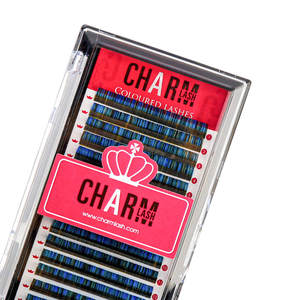 Cils individuels CharmLash de haute qualité, couleur naturelle BC, longueur mixte, couleur pastel naturelle, 28 rangées, plateau en bande - Product Image 1