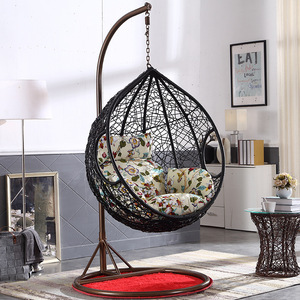 Fauteuil suspendu contemporain haut de gamme en tissu, balançoire ergonomique pour balcon, chaise panier à bascule – Fournisseur pour projets résidentiels - Product Image 5