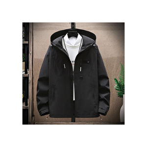 Fábrica al por mayor Diseño Popular logotipo personalizado abrigos al aire libre resistente al agua 100% poliéster rompevientos chaqueta de gimnasio para los hombres - Product Image 6