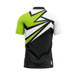 Ensemble de polos unisexes personnalisés, imprimés en dégradé de couleurs, respirants, sans couture, extensibles dans les quatre sens, à séchage rapide, évacuant la transpiration, par sublimation - Product Image 6