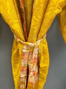 Bata de Casa de seda de lujo con estampado, Kimono Unisex, estilo bohemio, Vestido de playa ligero, ropa de dormir de verano para mujeres y hombres - Product Image 4