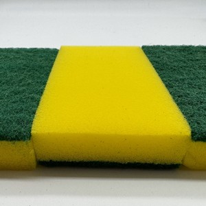 Heavy-Duty 12x8x3cm Esponja de estropajo mediano Plato a granel y esponjas de limpieza Esponjas de estropajo 1 pieza Almohadillas de estropajo a granel - Product Image 2
