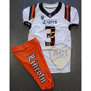 Uniformes de fútbol profesionales personalizados, camiseta de fútbol americano reversible, venta al por mayor - Product Image 3