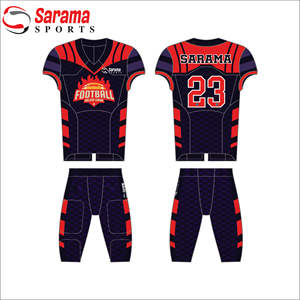 Maillots de football américain personnalisés pas chers uniformes de football américain pour jeunes et adultes sublimation confortable, - Product Image 2