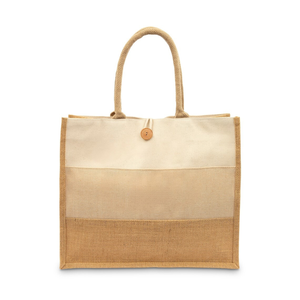 RenewaTwine, bolso de mano de lona de algodón de yute ecológico personalizado para mujer, bolso de compras de hombro reutilizable lavable, regalo promocional - Product Image 2