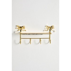 Nouveau fantaisie maison décorative fleur dorée forme rideau crochet support rideau piste Guide Rail rouleaux crochets et Rails fournitures - Product Image 6