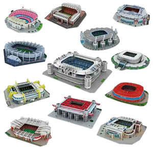 เกมปริศนาสนามกีฬากระดาษสี3D ของเล่นแบบทำมือสำหรับผู้ใหญ่ปริศนาทางการศึกษาของขวัญคริสต์มาส - Product Image 6