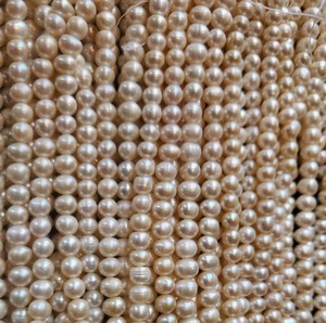 ลูกปัดข้าวสารมุกธรรมชาติ ร้อยเป็นเส้น ไม่ผ่านการปรับแต่ง สีเปลี่ยนได้ สำหรับทำเครื่องประดับ สไตล์โมเดิร์น โบโฮ - Product Image 3