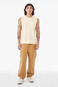 Camisetas sin mangas Unisex para hombre y mujer de siguiente nivel, camiseta interior básica de algodón elástico sin mangas con cuello redondo para mujer - Product Image 4