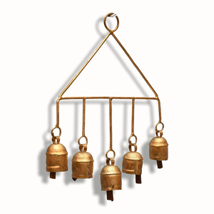 Fabulous Modern Design Gold Metal Wind Chime <b>Bell</b> Best Quality Wall Hanging <b>Cow</b> <b>Bell</b> for Wedding Parties - Product Image 1
