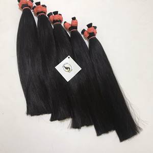 Fournisseurs de cheveux en gros, mèches vierges en vrac, Extension de cheveux 100% humains, sans emmêlement, cheveux indiens bruts, non traités - Product Image 4