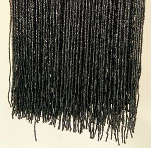 <b>Silver</b> Beaded Tassel <b>Fringe</b> Handmade - Product Image 3