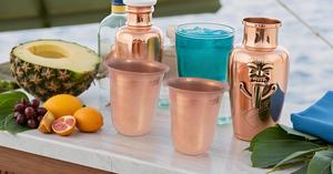 Taza de mula de metal de Moscú de menta de acero inoxidable, taza de julipa de menta de café, juego especial de cóctel de metal de 2 vasos de cobre - Product Image 4