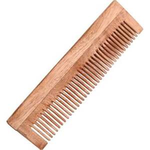 Peigne en bois de neem classique, peigne de coiffage naturel antibactérien pour un cuir chevelier sain et des cheveux lisses avec un soin doux - Product Image 6