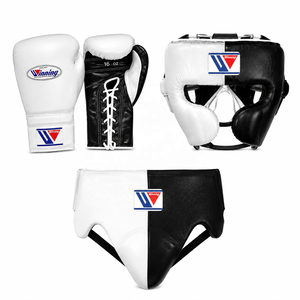 Winning <b>Boxing</b> Sets Cowhide Leather <b>Boxing</b> Gloves Hook Loop Closure Full Finger Durable Non Slip Stretch Moisture Wicking Quick - Product Image 4