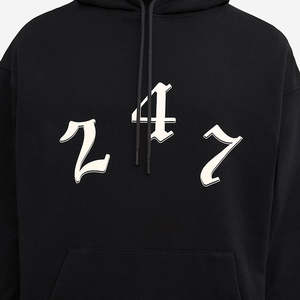 Vintage French Terry Hoodie 460 Gsm algodón pesado sudaderas con capucha de gran tamaño - Product Image 4