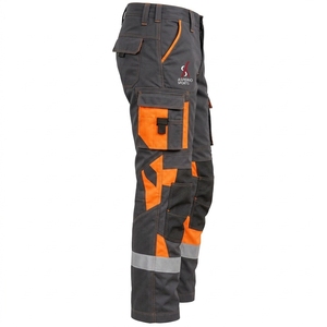 High Visibility <b>Men</b> Safety Pant Reflective <b>Work</b> <b>Trousers</b> Breathable Fabric Durable Construction Comfortable Fit Safety Apparel - Product Image 5