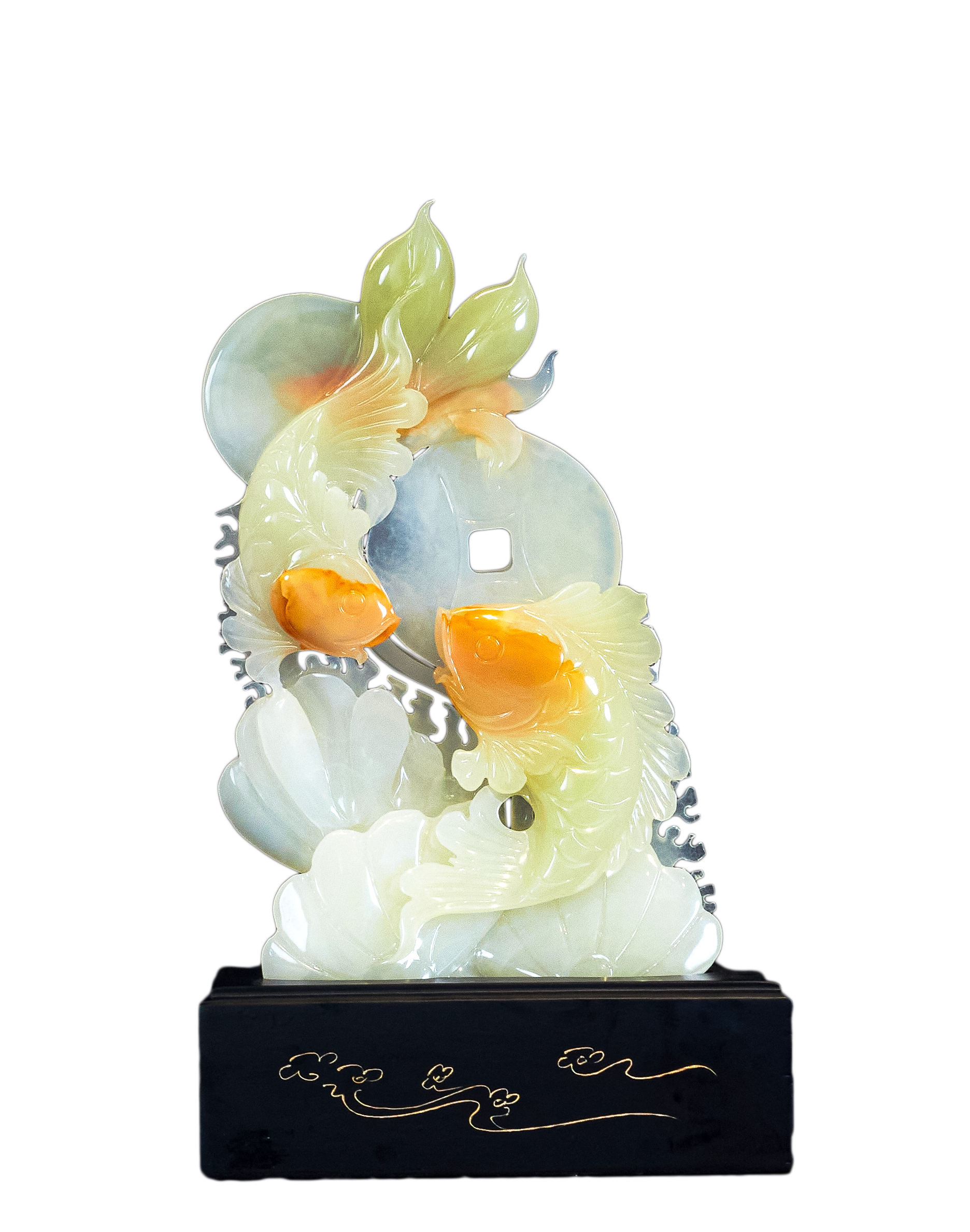 Ivory white, Light orange