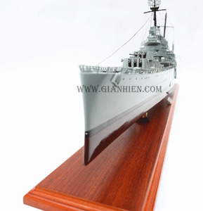 Gia Nhien Fabricant Approuvé Conception Personnalisée quantité minimale de commande Basse USS Philadelphia ARTISANAT EN BOIS-Maquette en bois - Product Image 4