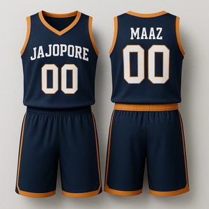 ชุดฝึกซ้อมกีฬาบาสเกตบอลอเมริกันแบบมีโลโก้สั่งทำพิเศษสำหรับนักเรียนและเด็ก คุณสมบัติระบายอากาศได้ดี - Product Image 1