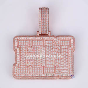 Diseña el colgante de tu sueño con un deslumbrante juego de diamantes cultivados en laboratorio VVS Clarity en impresionante oro rosa de 14 quilates, una pieza atemporal - Product Image 1