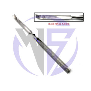 Ensemble de 4 ciseaux chirurgicaux dentaires, ostéotomes pour le fendage et l'élargissement des alvéoles osseuses pour implants, étui zippé - Product Image 5