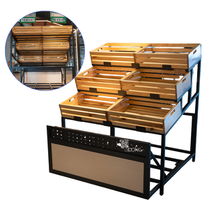 Estante de verduras resistente de supermercado ADONG A42 | Estantería de exhibición de frutas y productos personalizable | OEM/ODM disponible - Product Image 1