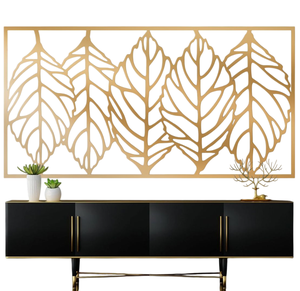 Art mural en métal très exigeant Style élégant pour la décoration de salon à la maison Accent Art mural noir suspendu décoratif moderne - Product Image 6