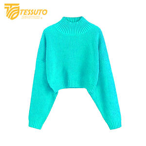 Femmes automne Argyle simple boutonnage croix col en V chandails 2025 habillé décontracté avant fente côtelé tricot pull Anti-rides - Product Image 2