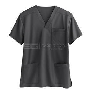 Uniformes Médicos para Hombre con Tasa de Ajuste Personalizable, Diseños Totalmente Personalizados, Conjuntos de Uniformes Médicos de Última Tendencia, Cuello Alto, Manga Corta - Product Image 2