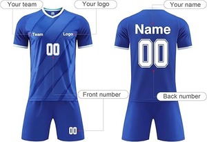 OEM Hot Selling Custom Sublimated Printed Lightweight Breathable Football Jersey Soccer Wholesale - Product Image 2